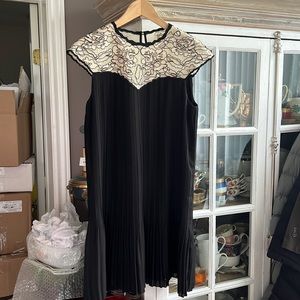TED BAKER London Black With Lace Upper Dress, 3